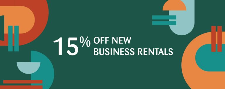 15% off business rentals